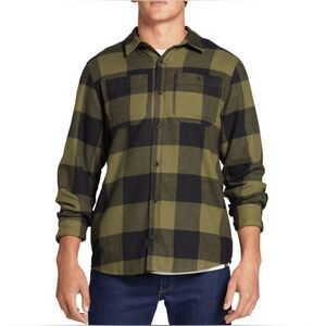 Alpine Design Updated‎ Brushed Flannel Long Sleeve Shirt Deep Clover size S NWOT